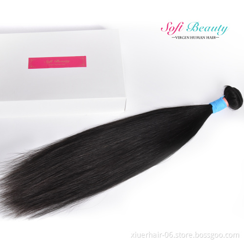 Best Quality Brazilian Raw 12A Vendors Wholesale Cuticle Aligned Virgin Hair Bundles with Lace Closure